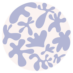 Fototapeta premium Circle formed with abstract shapes.