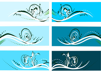 Floral Design Set in Farbe