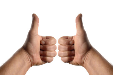 les deux pouces levés