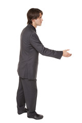 businessman - handshake reach
