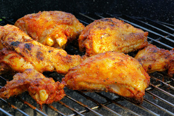Grillen Hähnchen - grilling chicken 08