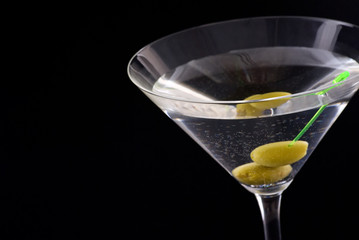 Martini mit Olive