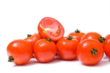 tomato on a white background