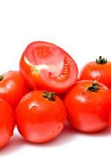 tomato on a white background