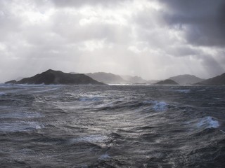 Tempête sur l'océan