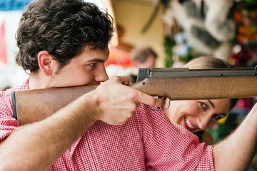 Carinival couple - shooting gallery