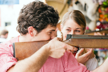 Carinival couple - shooting gallery