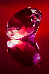 diamond on red