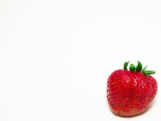 strawberry on white background