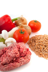 Ingredients for macaroni