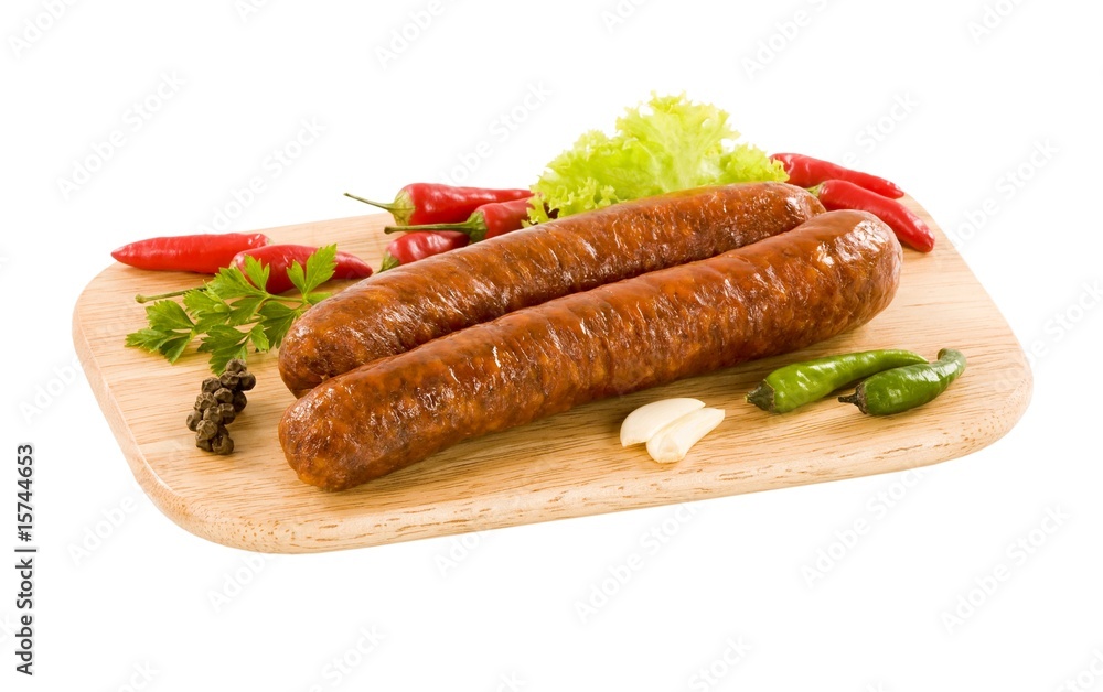 Sticker kielbasa sausages