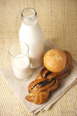Buns and milk