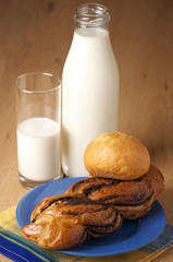 Buns and milk