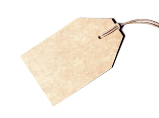 Blank tag isolated on white
