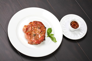 Juicy beef steak