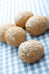 Whole meal bread rolls