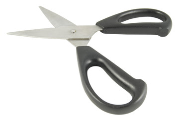 heavy duty kitchen scissors isolated on white