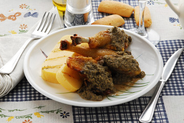 Anatra in salsa di capperi - Secondi di carne del veneto