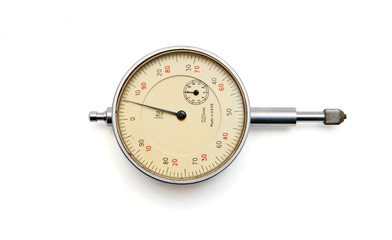 Vintage Soviet-made medical manometer isolated