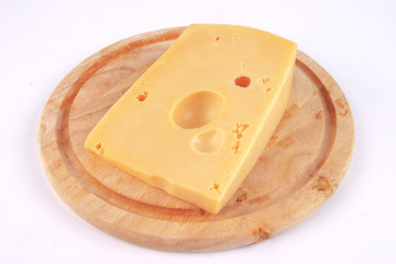 fresh yelllow cheese