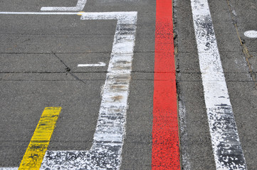 Formel 1 - Startplatz 1 - pole position (Start und Ziel) - obrazy, fototapety, plakaty