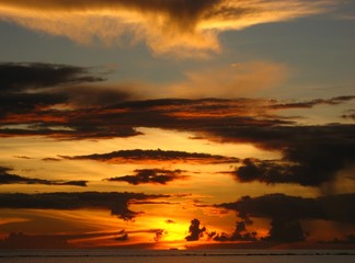 Romantischer Sonnenuntergang