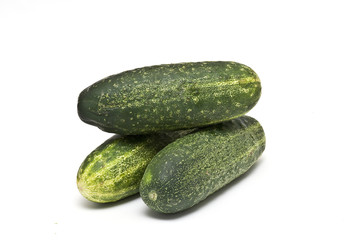 Pepinos de la huerta.