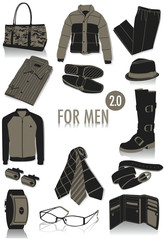 Objects for men silhouettes 2.0