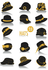 Hats silhouettes 2.0