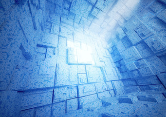 3D futuristic background