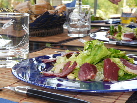 salade de g&eacute;sier de canard