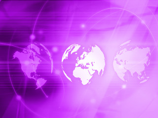 Europe map technology-style artwork