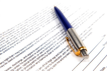 pen and documents