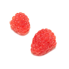 Two raspberries