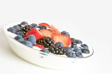 Nachspeise mit Beeren