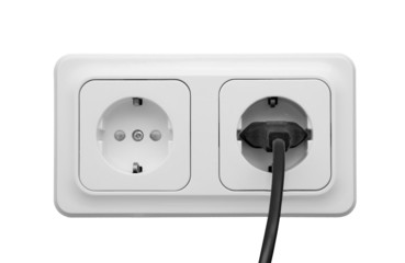 Outlet with power cord