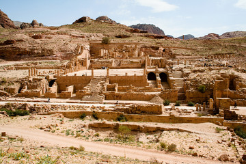 archäologische Ausgrabungen in Petra, Jordanien