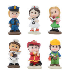 Cute Figures in Different Work Attire