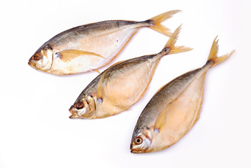 Smoked fish isolated