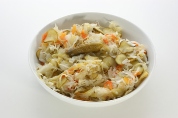 fresh home made healthy sour vegetable salad