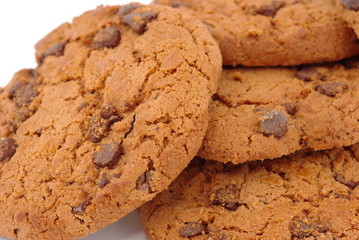 cookies sur fond blanc