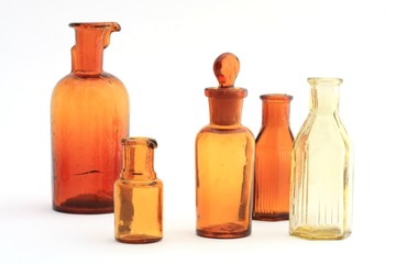 Antique medicine bottles