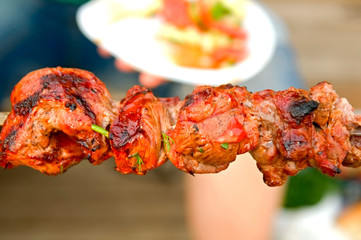 shashlik close-up