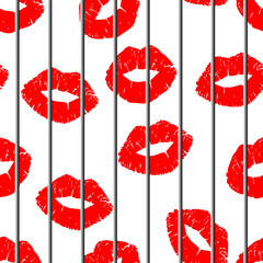 Seamless grating lips bacrground. Image for Valentines day