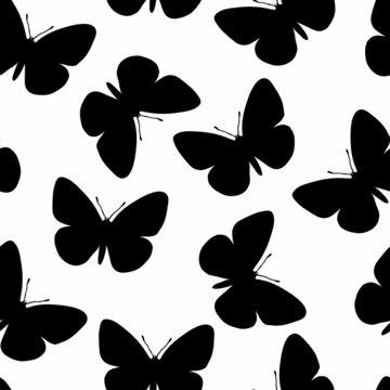 Seamless butterfly background
