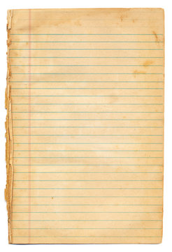 Vintage Notebook Paper