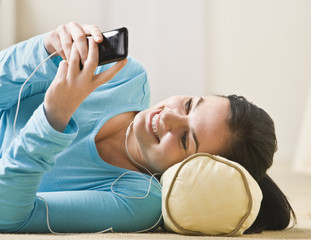 Woman With MP3 Player