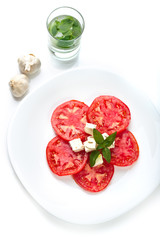 Tomatoes with cheese