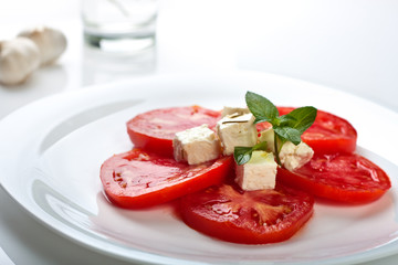 Tomatoes with cheese