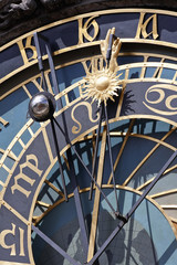 Obraz premium detail of astronomical clock, prague